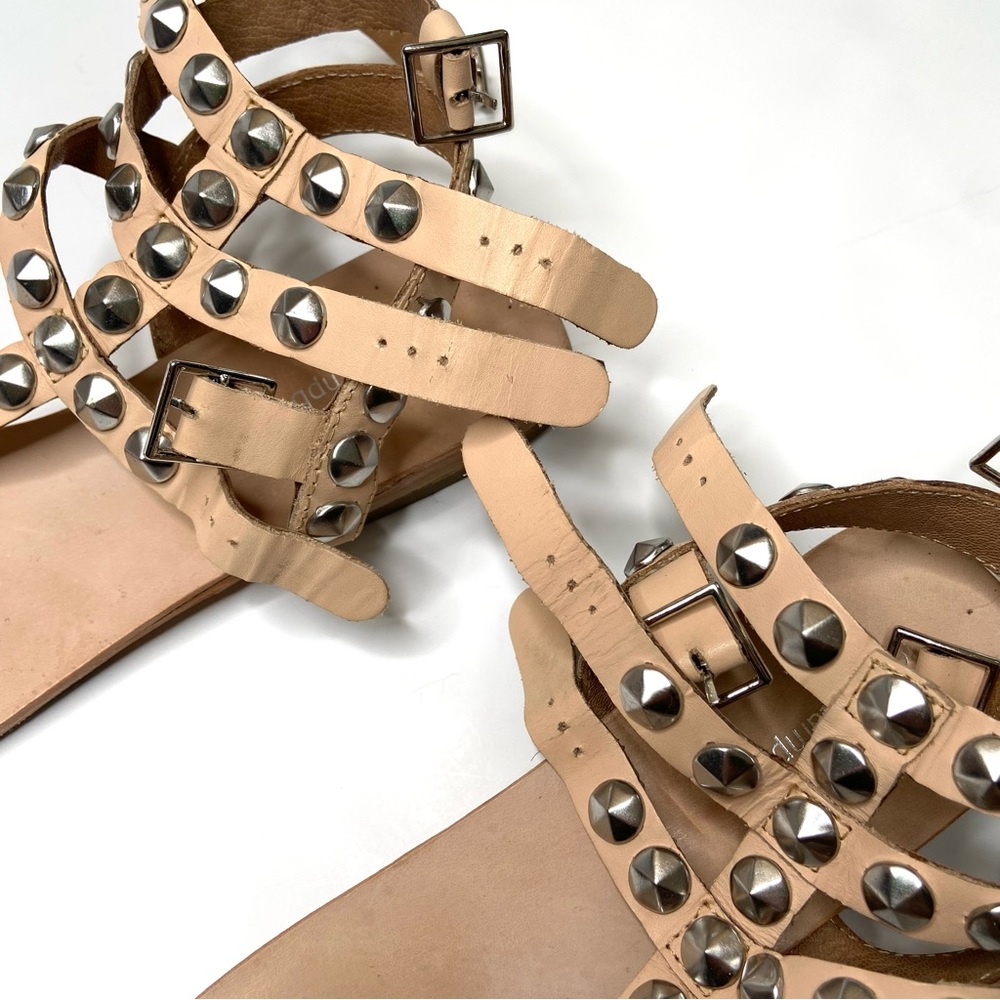 JEFFREY CAMPBELL Silver Studded Leather Gladiator Sandal - Picture 12 of 16